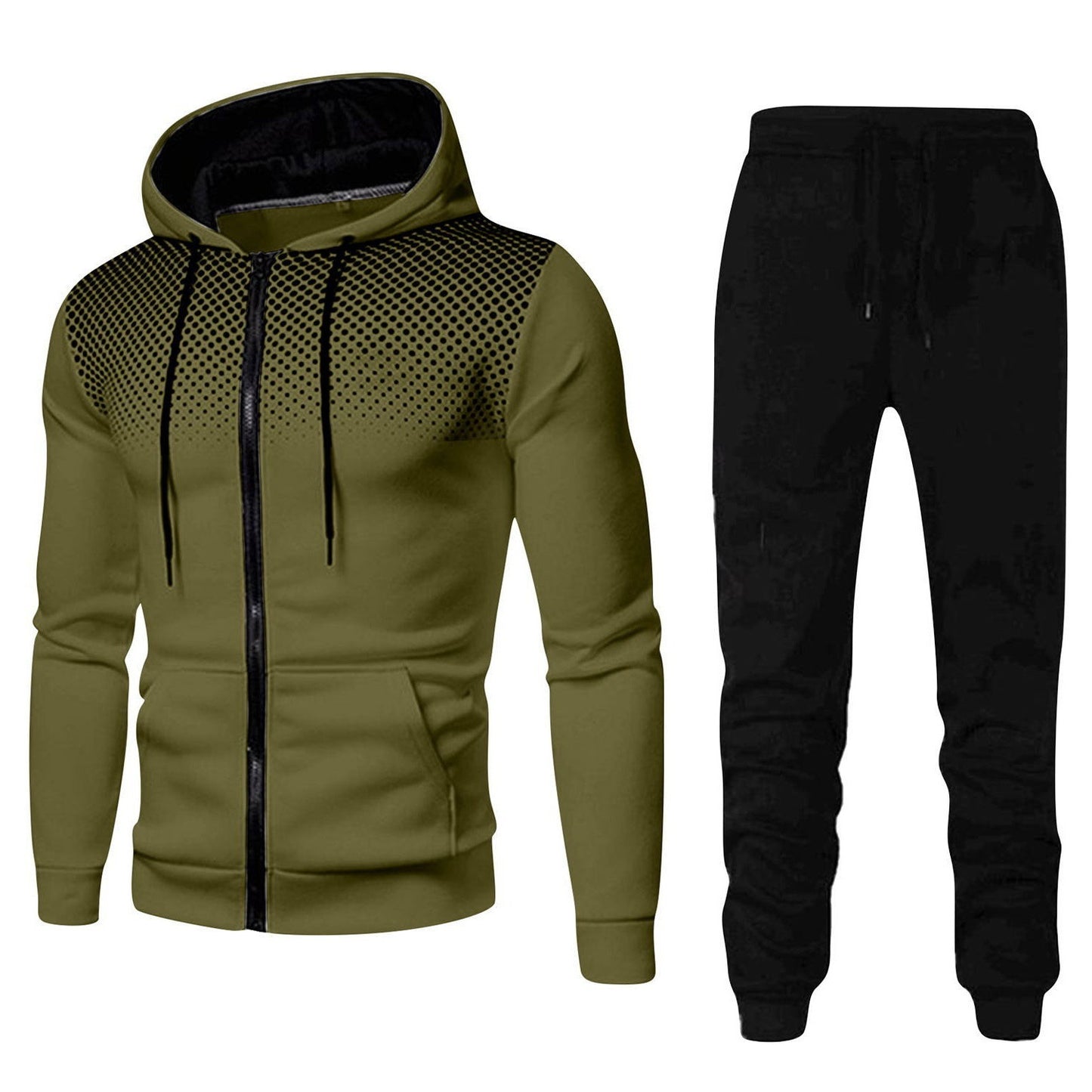 Men's Sports Fitness Casual Zipper Suit