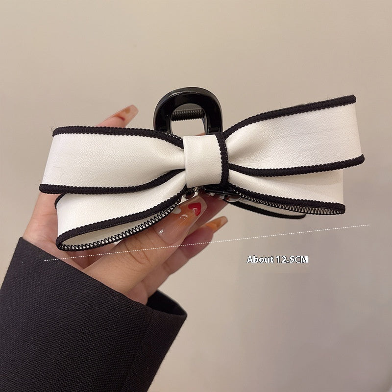 French Elegant Bow Claw Clip Girls Spring And Summer