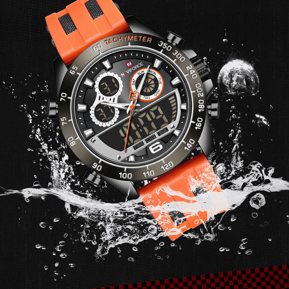 Large Dial Outdoor Waterproof Men's Watch