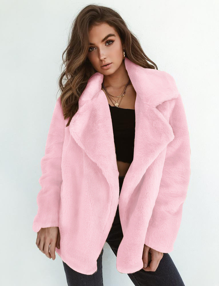 Sexy Plush Lapel Comfort Slim Jacket