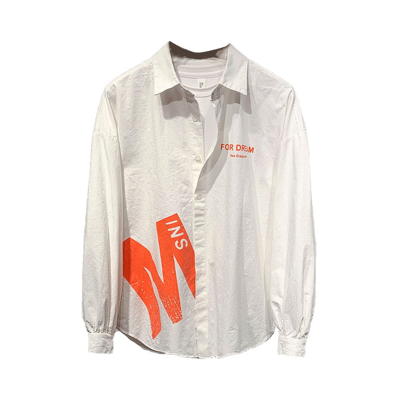 Creative Letter Print Sunscreen Shirt