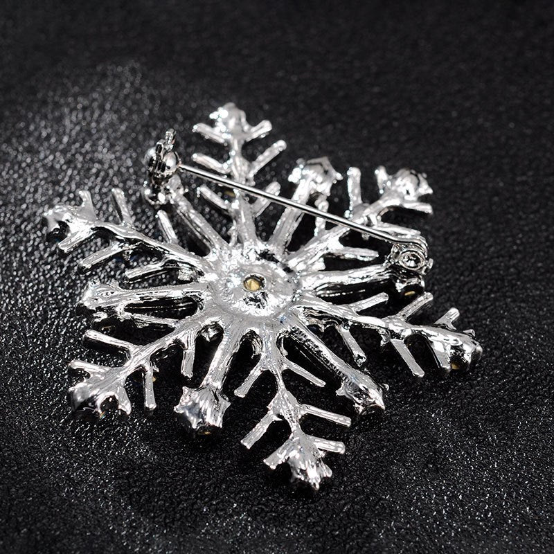 Christmas gift snowflake brooch