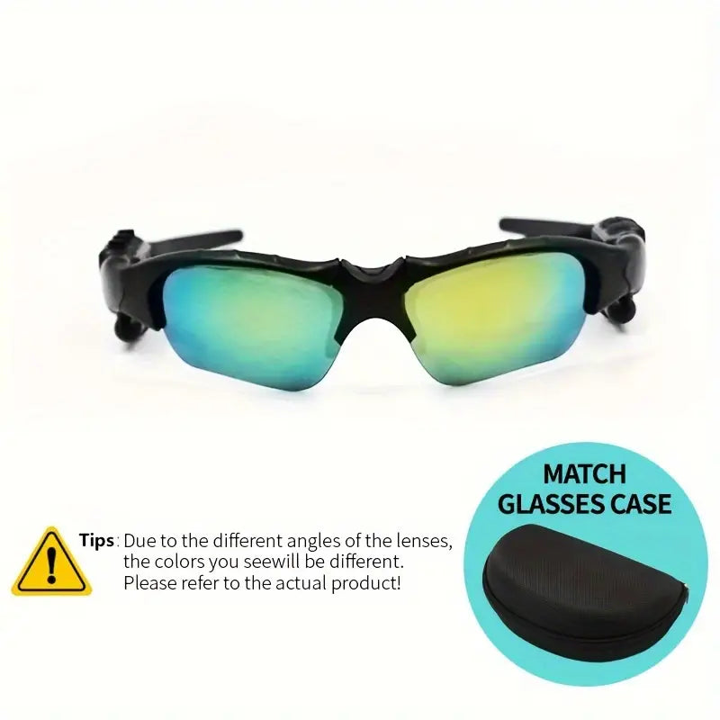 Lunettes de soleil de sport résistantes aux UV avec casque sans fil