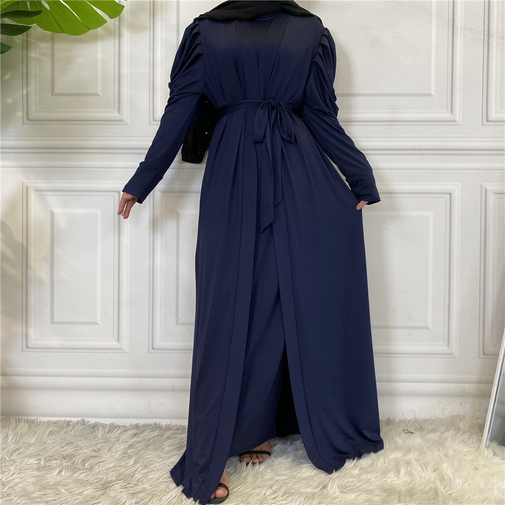 Fashion Women's Solid Muslim Cardigan