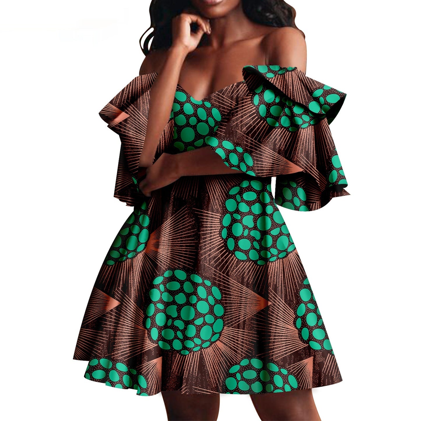 African Summer Women's Party Dress