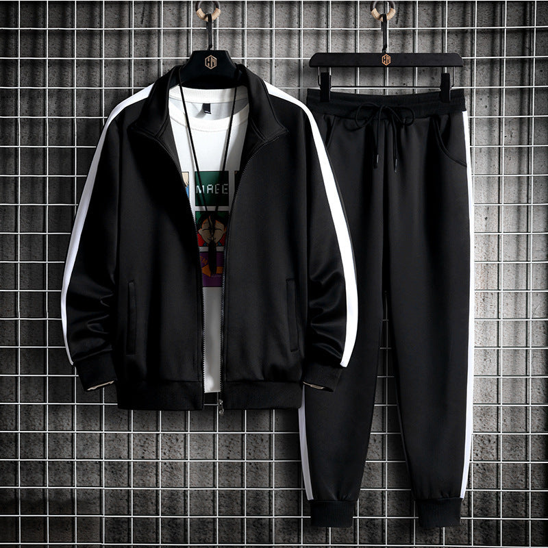 Men's Fashion Simple Cardigan Sports Suit