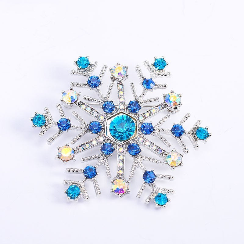 Christmas gift snowflake brooch