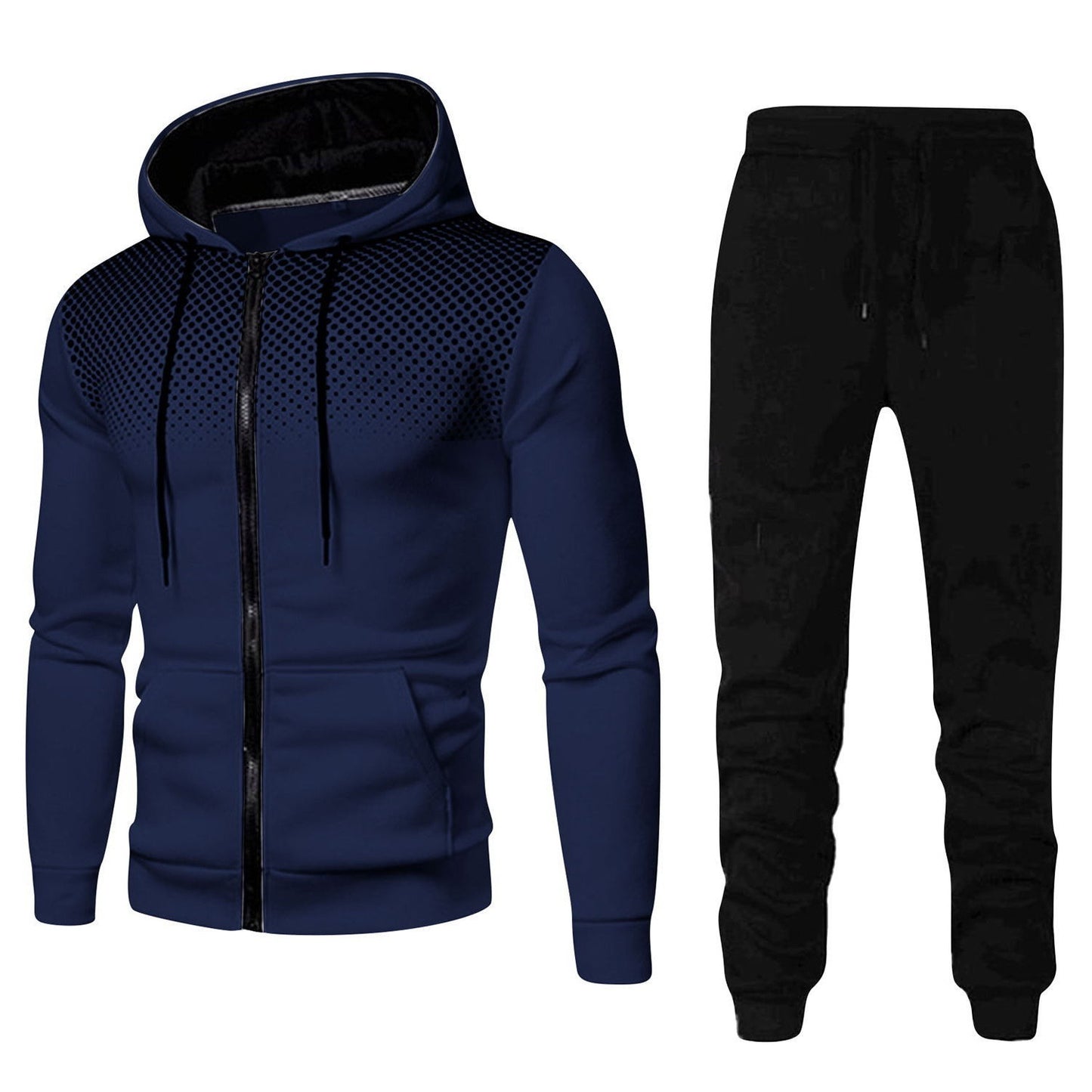 Men's Sports Fitness Casual Zipper Suit