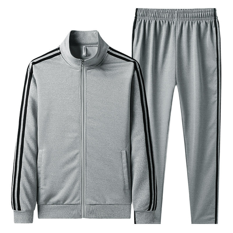 Men's Leisure Sports Suit Cardigan Zipper Two-piece Set