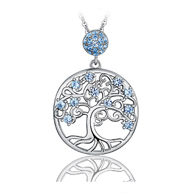 Tree Of Freedom Necklace Ear Stud Jewelry Suit