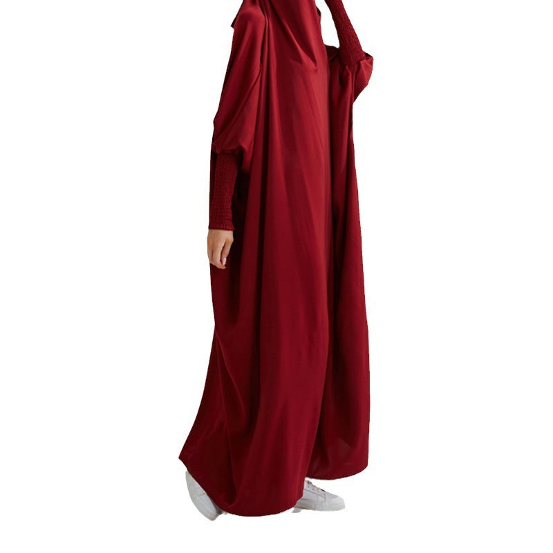 Dubai Middle East Turkey Swing Solid Color Robe Dress Robe