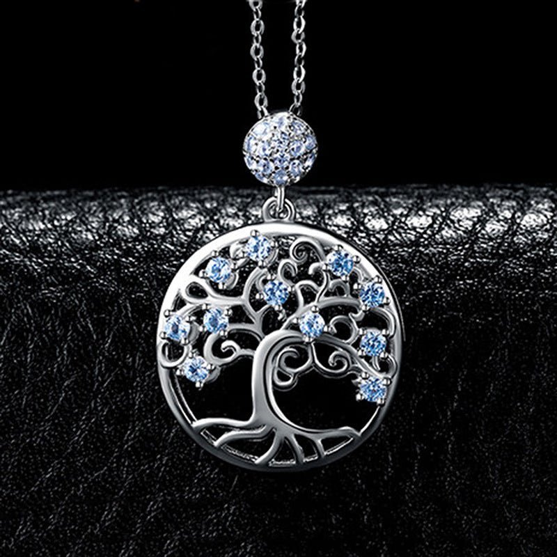 Tree Of Freedom Necklace Ear Stud Jewelry Suit