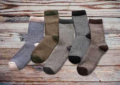 Winter Thick Warm Stripe Wool Socks Casual Sock Business Socks