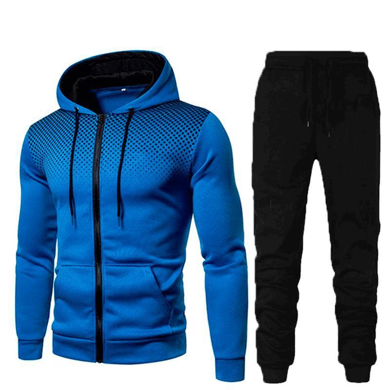 Men's Sports Fitness Casual Zipper Suit