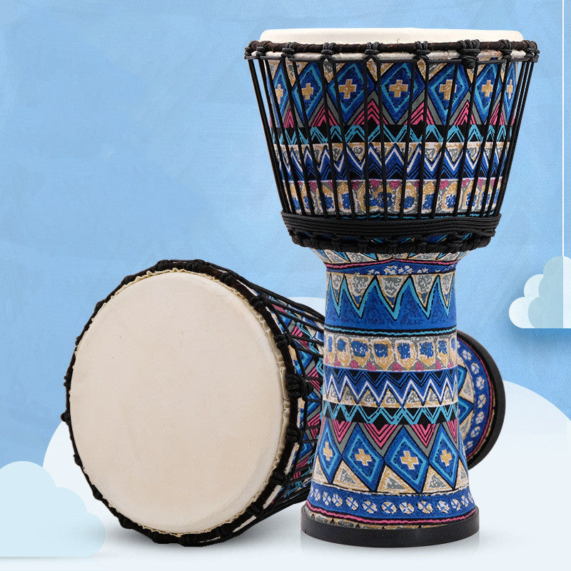 Qiangu Sheepskin African Drum Cloth Handmade Drum For Children''s Kindergarten Beginners 8 "10" Professional Yunnan Lijiang Drum