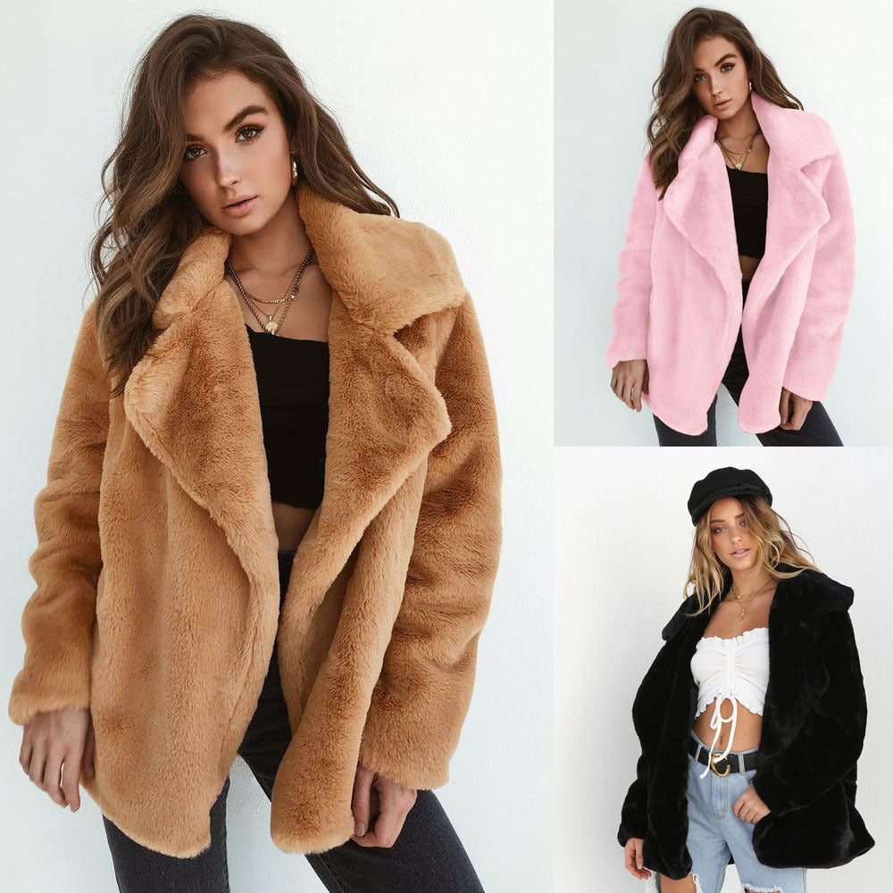 Sexy Plush Lapel Comfort Slim Jacket