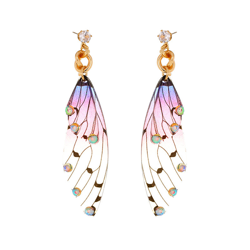 Stylish long fringed INS EMULATED CICADA earrings