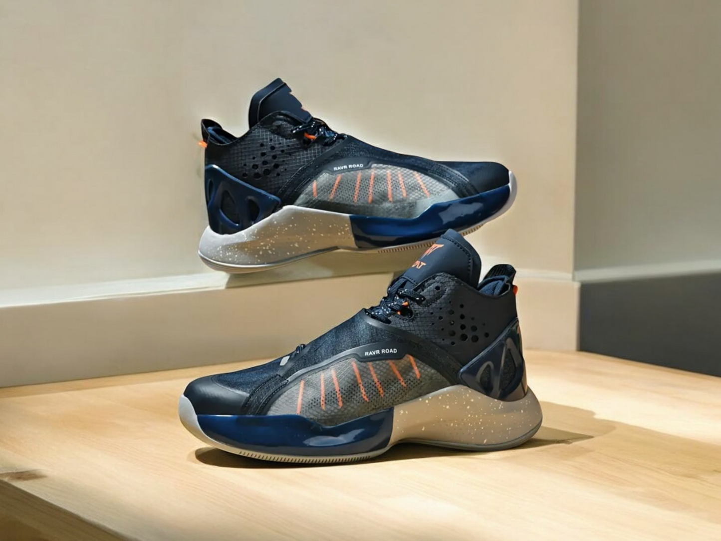 Baskets de basket-ball camouflage tendance pour hommes : respirantes, légères, antidérapantes et adaptées à toutes les saisons avec fermeture à lacets.