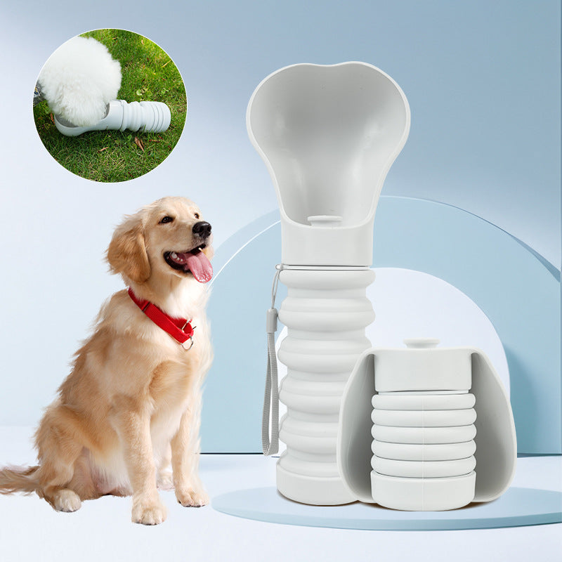 Outdoor Pet Folding Drinking Cup Silicone Portable Cup