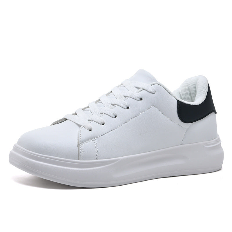 Chaussures blanches de grande taille Baskets de loisirs imperméables en cuir