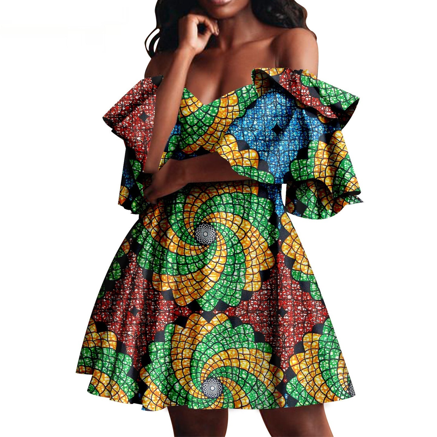 African Summer Women's Party Dress