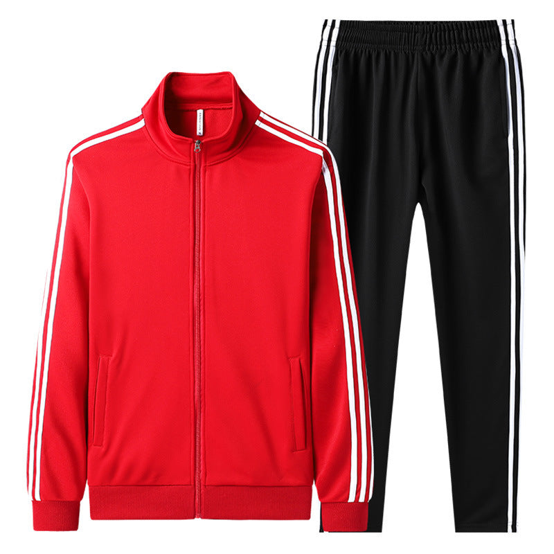 Men's Leisure Sports Suit Cardigan Zipper Two-piece Set