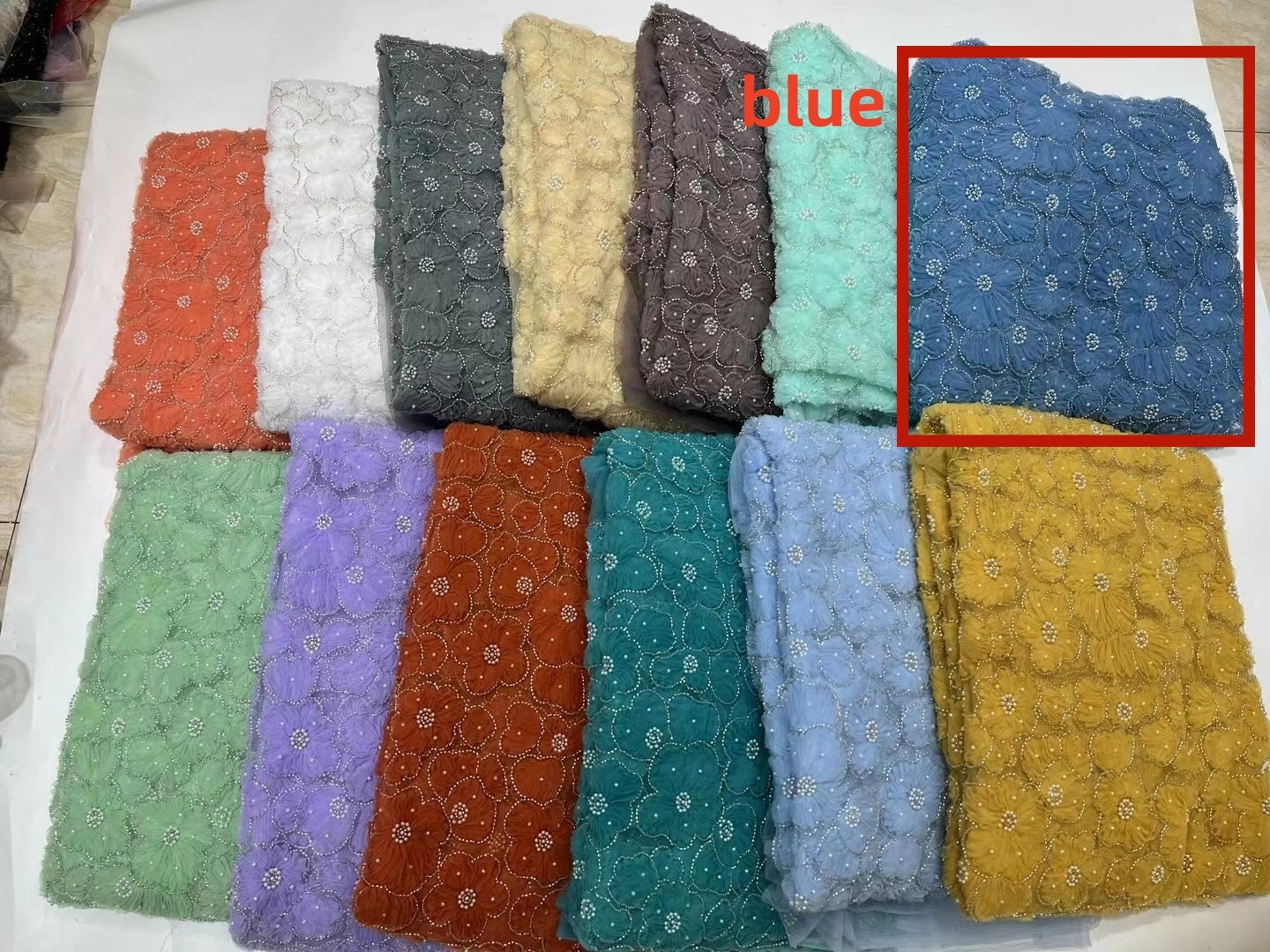 New Handmade Foam Tube Mesh Plate With Embroidery Three-dimensional Flower Lace Fabric