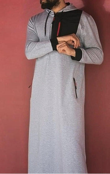 Men's Simple Solid Saudi Arabian Robe