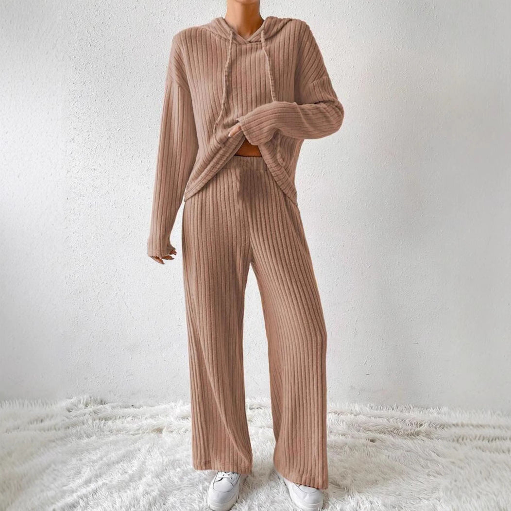 Loose Long Sleeve Trousers Suit