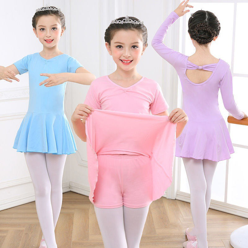 Dancing Dress Girls' Short Sleeve Exercise Clothing