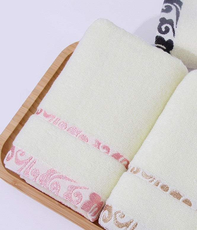 High quality pure cotton crepe-free jacquard Xiangyun thickening face towel