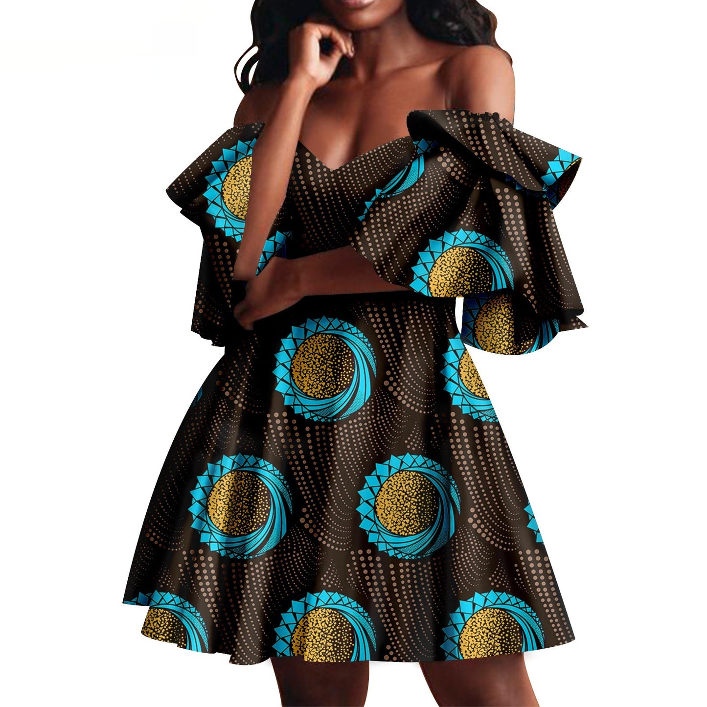 African Summer Women's Party Dress