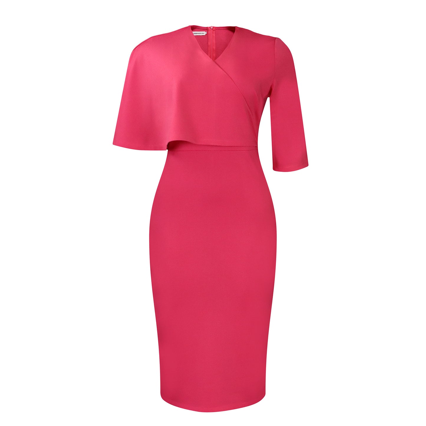 Solid Color Sheath Career Pencil Skirt Africa Dress