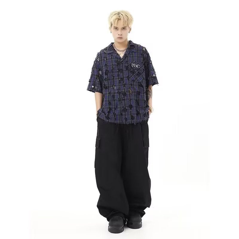 American Vintage Crumpled Multi-pocket Loose Cargo Pants