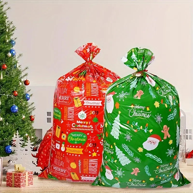 Extra-Large Christmas Gift Bags with Tags & Ties