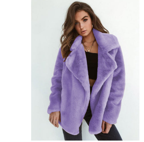 Sexy Plush Lapel Comfort Slim Jacket