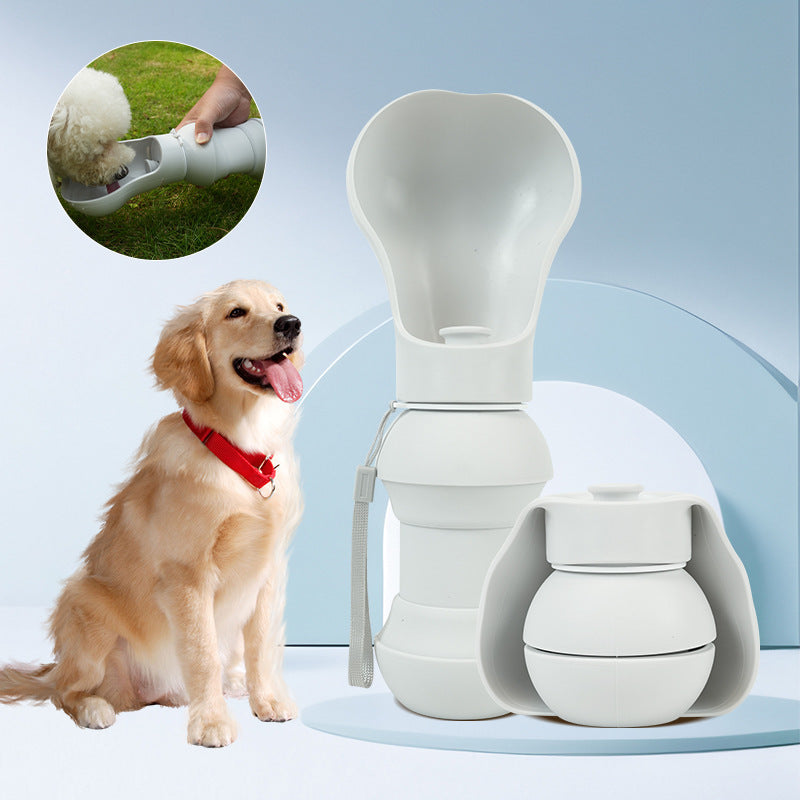 Outdoor Pet Folding Drinking Cup Silicone Portable Cup