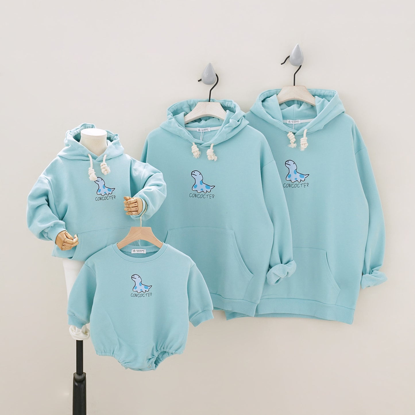 Pull à capuche pour couple, vêtements parent-enfant, automne et hiver