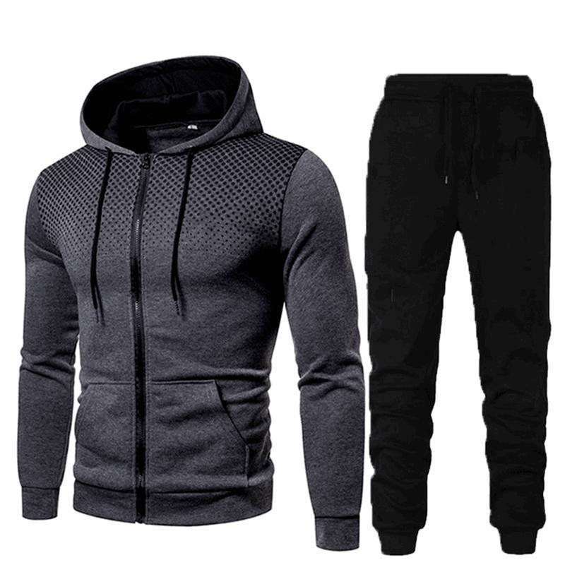 Men's Sports Fitness Casual Zipper Suit