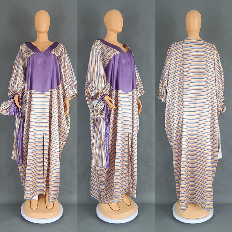 Women's African Muslim Fashion Robe Dress